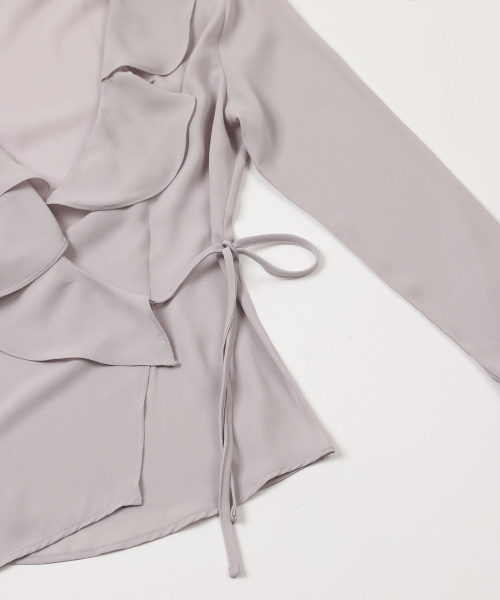 KATHARSIS(カタルシス)の「フレアラップブラウスパープル ONE SIZE(シャツ/ブラウス・レディース・その他・ONE SIZE)」の8枚目の写真