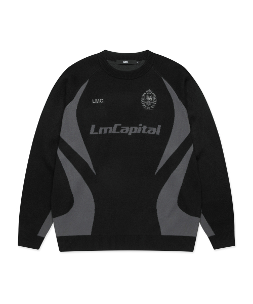 LMCの「LMCAPITAL SOCCER KNIT SWEATER black(ニット/セーター・レディース・その他・S/L/M)」の1枚目の写真