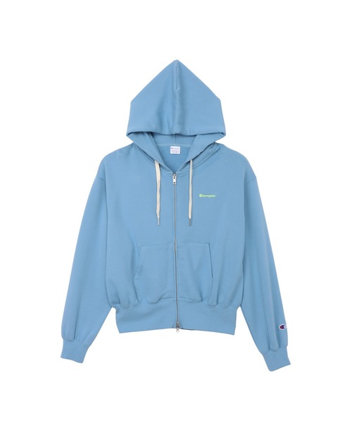 Champion（チャンピオン）の「【Champion/チャンピオン】レディース ジップフーデッドスウェットシャツ（パーカー・レディース・ヘザーグレー/オートミール/モカ/グレイッシュブルー/ブラック系その他・LARGE/MEDIUM）」の2枚目の写真
