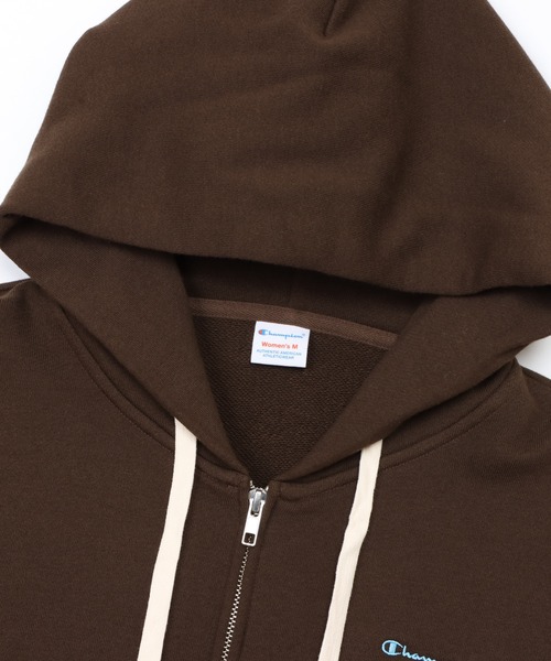 Champion（チャンピオン）の「【Champion/チャンピオン】レディース ジップフーデッドスウェットシャツ（パーカー・レディース・ヘザーグレー/オートミール/モカ/グレイッシュブルー/ブラック系その他・LARGE/MEDIUM）」の8枚目の写真