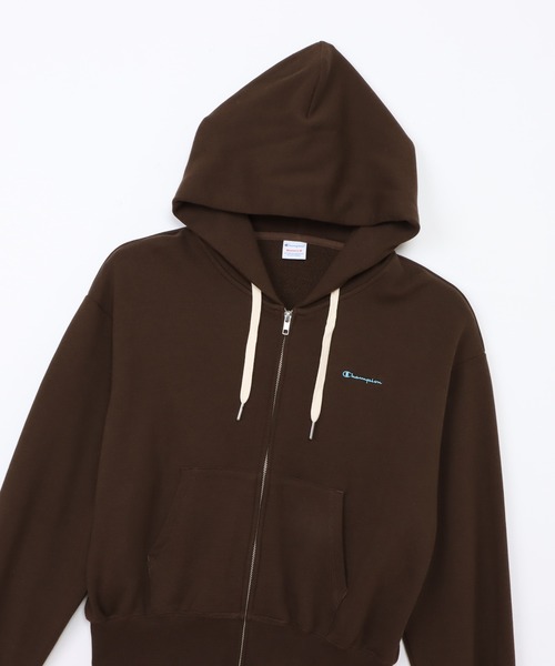 Champion（チャンピオン）の「【Champion/チャンピオン】レディース ジップフーデッドスウェットシャツ（パーカー・レディース・ヘザーグレー/オートミール/モカ/グレイッシュブルー/ブラック系その他・LARGE/MEDIUM）」の10枚目の写真