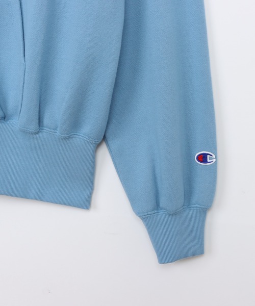 Champion（チャンピオン）の「【Champion/チャンピオン】レディース ジップフーデッドスウェットシャツ（パーカー・レディース・ヘザーグレー/オートミール/モカ/グレイッシュブルー/ブラック系その他・LARGE/MEDIUM）」の20枚目の写真