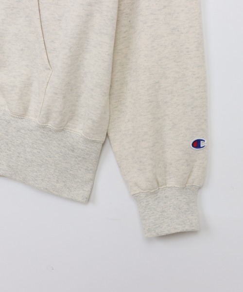 Champion（チャンピオン）の「【Champion/チャンピオン】レディース ジップフーデッドスウェットシャツ（パーカー・レディース・ヘザーグレー/オートミール/モカ/グレイッシュブルー/ブラック系その他・LARGE/MEDIUM）」の13枚目の写真