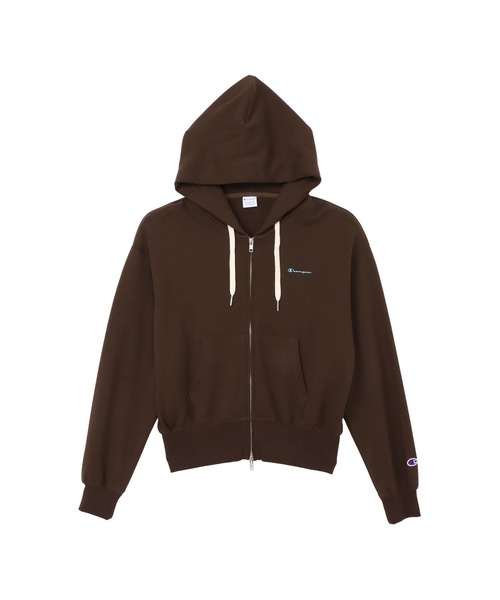 Champion（チャンピオン）の「【Champion/チャンピオン】レディース ジップフーデッドスウェットシャツ（パーカー・レディース・ヘザーグレー/オートミール/モカ/グレイッシュブルー/ブラック系その他・LARGE/MEDIUM）」の6枚目の写真