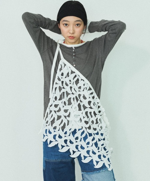 MIRROR STOKE(ミラーストーク)の「【ZOZO限定】MULTI LACE WRAP SKIRT/マルチウェイレースラップスカート(スカート・レディース・ホワイト・MEDIUM)」の20枚目の写真