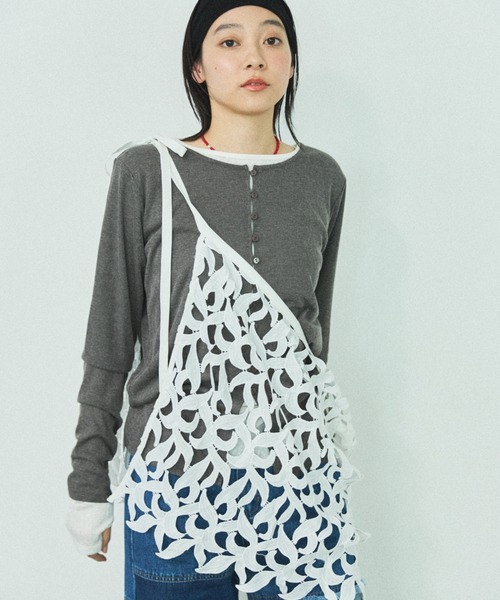 MIRROR STOKE(ミラーストーク)の「【ZOZO限定】MULTI LACE WRAP SKIRT/マルチウェイレースラップスカート(スカート・レディース・ホワイト・MEDIUM)」の19枚目の写真