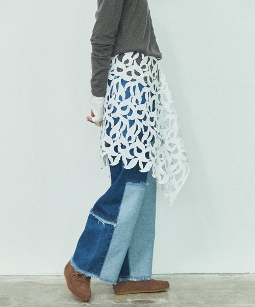 MIRROR STOKE(ミラーストーク)の「【ZOZO限定】MULTI LACE WRAP SKIRT/マルチウェイレースラップスカート(スカート・レディース・ホワイト・MEDIUM)」の7枚目の写真