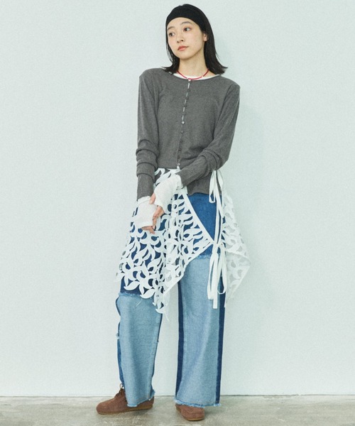 MIRROR STOKE(ミラーストーク)の「【ZOZO限定】MULTI LACE WRAP SKIRT/マルチウェイレースラップスカート(スカート・レディース・ホワイト・MEDIUM)」の9枚目の写真