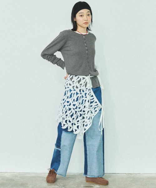 MIRROR STOKE(ミラーストーク)の「【ZOZO限定】MULTI LACE WRAP SKIRT/マルチウェイレースラップスカート(スカート・レディース・ホワイト・MEDIUM)」の10枚目の写真
