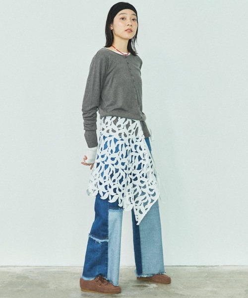 MIRROR STOKE(ミラーストーク)の「【ZOZO限定】MULTI LACE WRAP SKIRT/マルチウェイレースラップスカート(スカート・レディース・ホワイト・MEDIUM)」の11枚目の写真