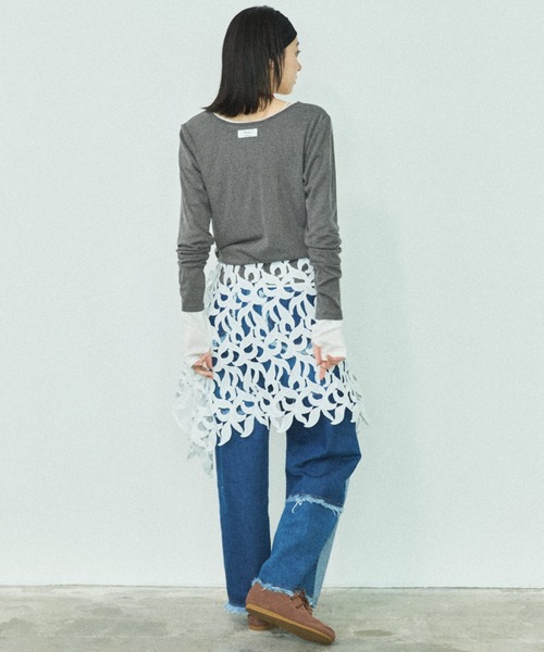 MIRROR STOKE(ミラーストーク)の「【ZOZO限定】MULTI LACE WRAP SKIRT/マルチウェイレースラップスカート(スカート・レディース・ホワイト・MEDIUM)」の13枚目の写真