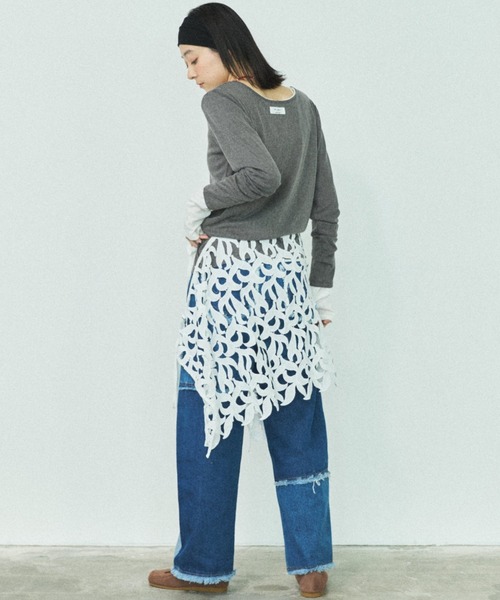 MIRROR STOKE(ミラーストーク)の「【ZOZO限定】MULTI LACE WRAP SKIRT/マルチウェイレースラップスカート(スカート・レディース・ホワイト・MEDIUM)」の14枚目の写真