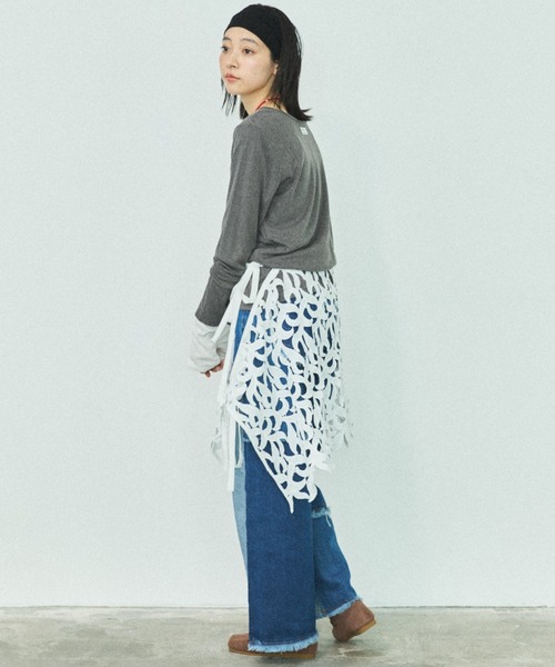 MIRROR STOKE(ミラーストーク)の「【ZOZO限定】MULTI LACE WRAP SKIRT/マルチウェイレースラップスカート(スカート・レディース・ホワイト・MEDIUM)」の15枚目の写真