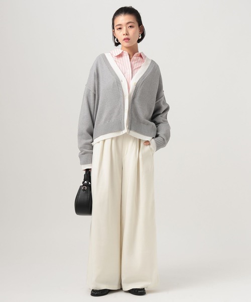 BAYFLOW（ベイフロー）の「[スタイルアップ]TRタックワイドパンツ（その他パンツ・レディース・チャコール/アイボリー・MEDIUM/SMALL）」の19枚目の写真