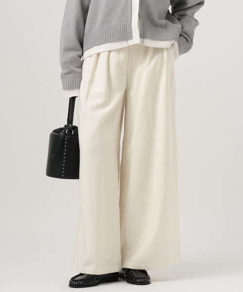 BAYFLOW（ベイフロー）の「[スタイルアップ]TRタックワイドパンツ（その他パンツ・レディース・チャコール/アイボリー・MEDIUM/SMALL）」の21枚目の写真