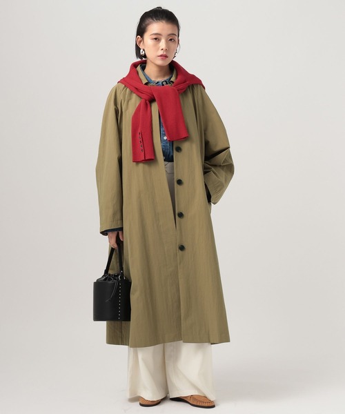 BAYFLOW（ベイフロー）の「[スタイルアップ]TRタックワイドパンツ（その他パンツ・レディース・チャコール/アイボリー・MEDIUM/SMALL）」の4枚目の写真