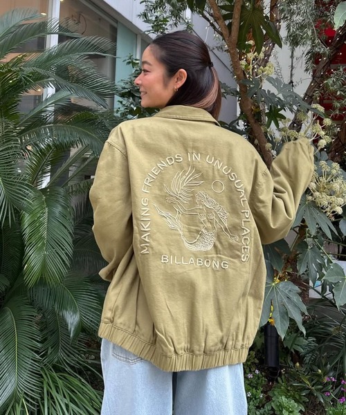 BILLABONG(ビラボン)の「BILLABONG ウィメンズ CHILL TIME JACKET ジャケット 【2026年春夏モデル】(ブルゾン・レディース・アイボリー/ブラウン系その他/グリーン系その他・MEDIUM)」の3枚目の写真