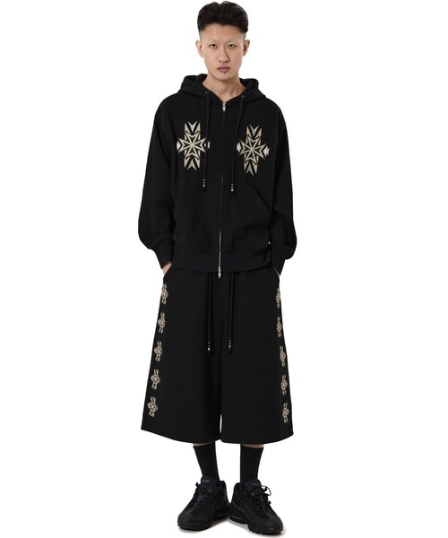 OY（オーワイ）の「『OY/オーワイ』CROSS WAFFLE SHORTS/クロスワッフルショートパンツ（スウェットパンツ・メンズ・グレー/ブラック・L/M）」の8枚目の写真