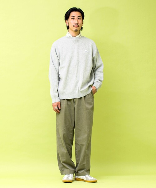 GEVACO（ゲバコ）の「【GEVACO/ゲバコ】スウェットニットプルオーバー（スウェット・メンズ・グリーン/レッド/グレー・M/L）」の8枚目の写真