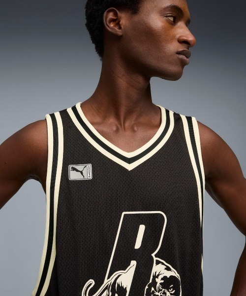 PUMA（プーマ）の「PUMA REPRESENT JERSEY（プーマ リプレゼント ジャージー）（タンクトップ・メンズ・ブラック系・MEDIUM/LARGE/X-LARGE）」の4枚目の写真