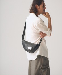 ADAMPATEK/water repellent leather mini shoulder bag/撥水レザーミニショルダーバッグ