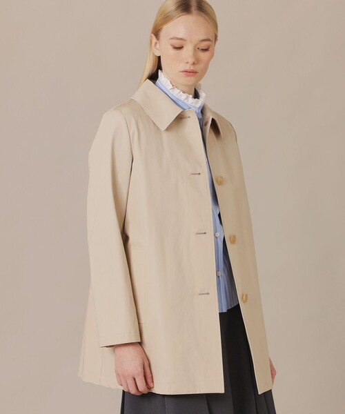 MACKINTOSH LONDON(マッキントッシュ ロンドン)の「【BANTON/バントン】ウエザーコットンコート(トレンチコート・レディース・ブラック/ベージュ・40/38)」の2枚目の写真