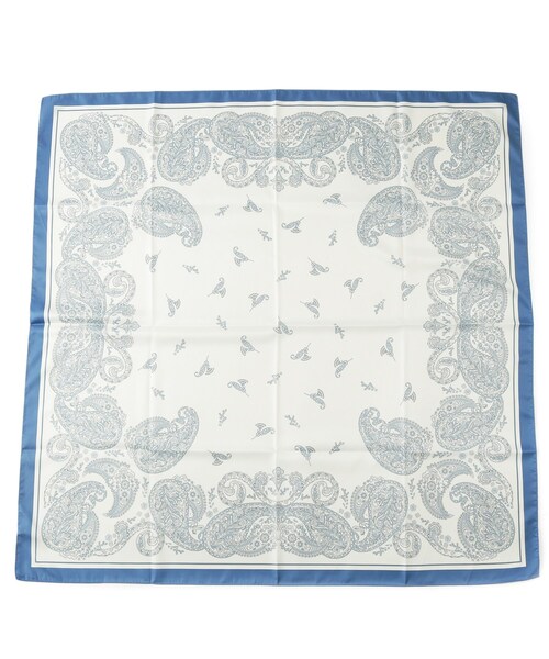 SHOO・LA・RUE（シューラルー）の「大判プリントスカーフ（88×88cm）（バンダナ/スカーフ・レディース・イエロー系3/アイボリー系3/グレー系3/ピンク系その他/ブルー系その他5/レッド系5・00）」の3枚目の写真