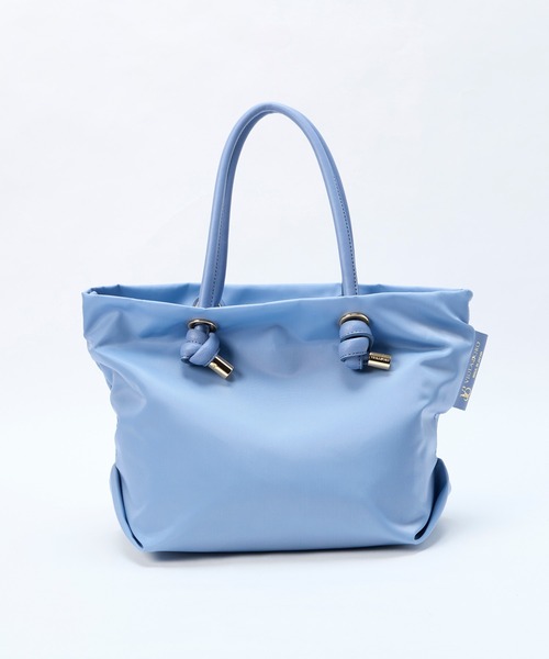 VIOLAd'ORO（ヴィオラドーロ）の「【VIOLAd'ORO】ナイロントートバッグ-BIANCA（トートバッグ・レディース・グレイッシュベージュ/ブルー・FREE）」の19枚目の写真