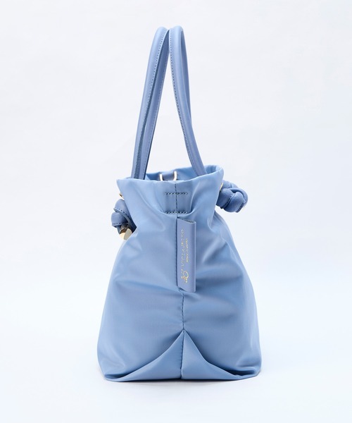 VIOLAd'ORO（ヴィオラドーロ）の「【VIOLAd'ORO】ナイロントートバッグ-BIANCA（トートバッグ・レディース・グレイッシュベージュ/ブルー・FREE）」の20枚目の写真