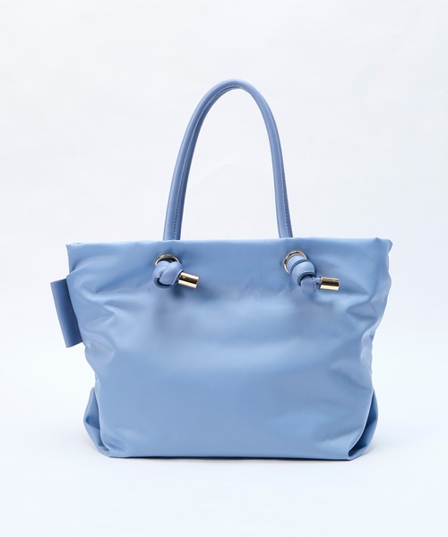 VIOLAd'ORO（ヴィオラドーロ）の「【VIOLAd'ORO】ナイロントートバッグ-BIANCA（トートバッグ・レディース・グレイッシュベージュ/ブルー・FREE）」の21枚目の写真