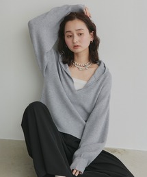 ニット フーディーニットプルオーバー レディース フーディー」に該当するレディースのニット/セーターファッション通販