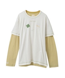 KARL HELMUT（カールヘルム）の「ロゴ＆ネームワッペンＴシャツとボーダー長袖Ｔシャツのセット（その他トップス）」