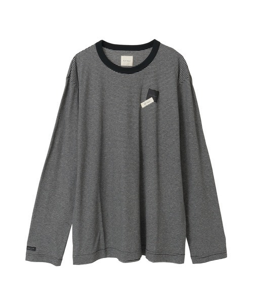 KARL HELMUT(カールヘルム)の「ロゴ&ネームワッペンTシャツとボーダー長袖Tシャツのセット(その他トップス・メンズ・ホワイト×ブラック/ミント/レッド/ピンク・LARGE/MEDIUM)」の12枚目の写真