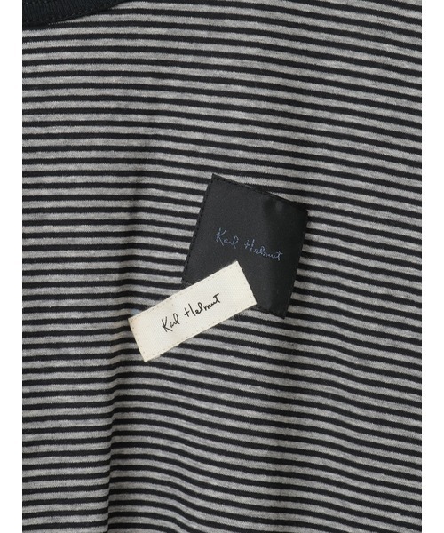 KARL HELMUT(カールヘルム)の「ロゴ&ネームワッペンTシャツとボーダー長袖Tシャツのセット(その他トップス・メンズ・ホワイト×ブラック/ミント/レッド/ピンク・LARGE/MEDIUM)」の13枚目の写真