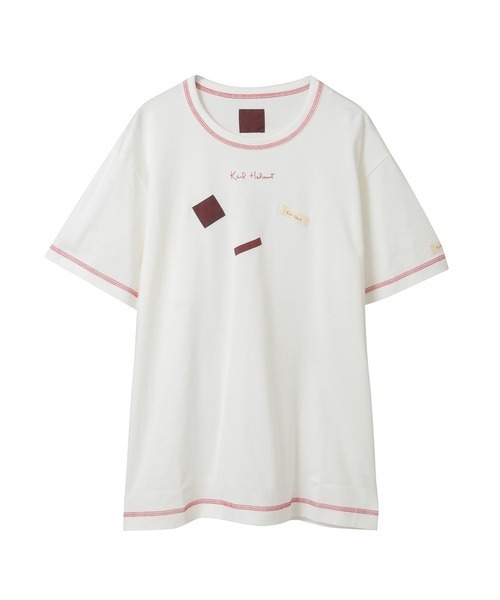 KARL HELMUT(カールヘルム)の「ロゴ&ネームワッペンTシャツとボーダー長袖Tシャツのセット(その他トップス・メンズ・ホワイト×ブラック/ミント/レッド/ピンク・LARGE/MEDIUM)」の14枚目の写真
