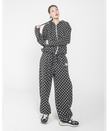 HAVISM（ヘビズム）の「DOT PATTERN SWEATPANTS(BLACK)（スウェットパンツ）」