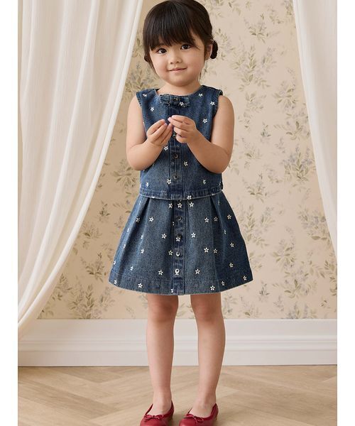 セール】フラワーデニムスカート Josie Floral Denim（デニムスカート