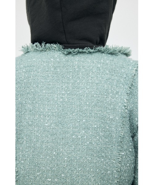 MOUSSY（マウジー）の「SLACKER TWEED ジャケット（その他アウター・レディース・ライトグリーン/アイボリー/ブラック系その他・FREE）」の14枚目の写真