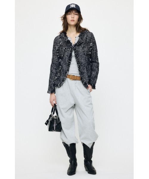 MOUSSY（マウジー）の「SLACKER TWEED ジャケット（その他アウター・レディース・ライトグリーン/アイボリー/ブラック系その他・FREE）」の20枚目の写真