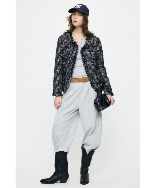 MOUSSY（マウジー）の「SLACKER TWEED ジャケット（その他アウター・レディース・ライトグリーン/アイボリー/ブラック系その他・FREE）」の22枚目の写真