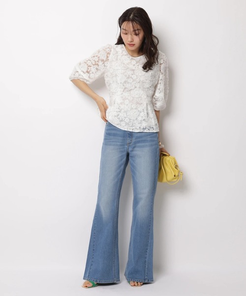 JUSGLITTY（ジャスグリッティー）の「チュールレースブラウス（シャツ/ブラウス・レディース・ブラック/ホワイト・2/1）」の17枚目の写真