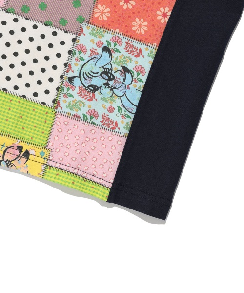 NICE GHOST CLUB(ナイスゴーストクラブ)の「PATCHWORK QUILTED PRINTED 3/4 SLEEVE TEE_MULTI(NG2GSUT552A)(Tシャツ/カットソー・レディース・マルチ・SMALL/MEDIUM)」の6枚目の写真
