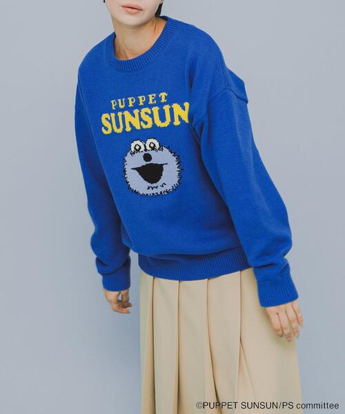 ユニセックス』『別注』SUNSUN×SENSE OF PLACE ジャガードニット