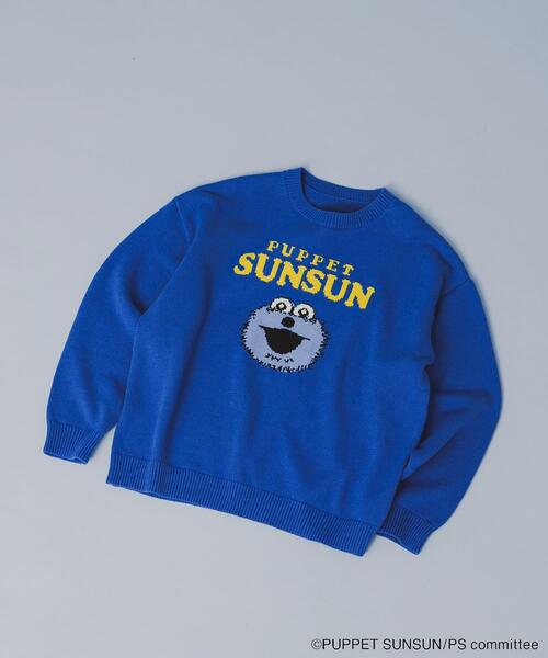 SENSE OF PLACE by URBAN RESEARCH（センスオブプレイスバイアーバンリサーチ）の「『ユニセックス』『別注』SUNSUN×SENSE OF PLACE　ジャガードニット（ニット/セーター・レディース・ブルー系その他・ONE）」の7枚目の写真
