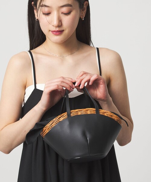 SHIPS BAGMATI バスケット シップス バッグ かごバッグ ブラック BAGMATI:カゴバッグ （かごバッグ）｜SHIPS / シップス ファッション