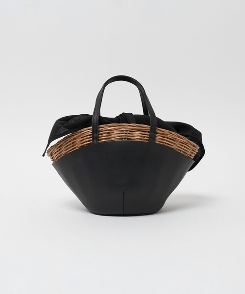 バグマティ ブラックレザー カゴバッグ  イエナ シップス The Bagmati（ザバグマティ） かごバッグ カゴバッグ 「BAGMATI