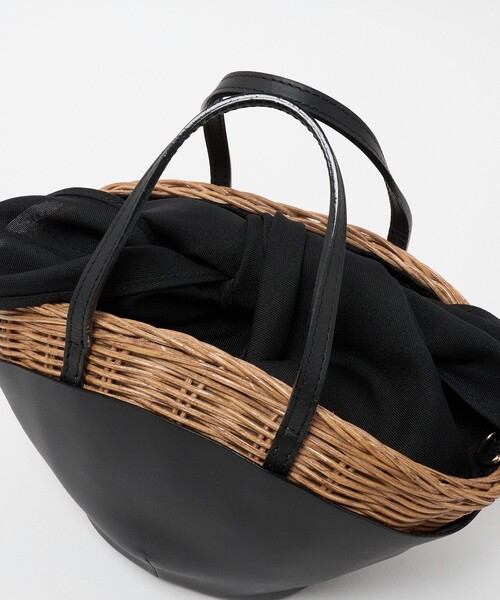 SHIPS BAGMATI バスケット シップス バッグ かごバッグ ブラック BAGMATI:カゴバッグ （かごバッグ）｜SHIPS / シップス ファッション
