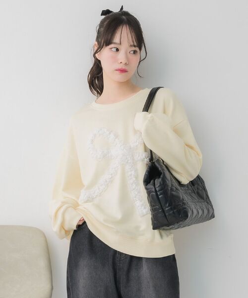 RETRO GIRL（レトロガール）の「ハートキルトキャリーオンバッグ（トートバッグ・レディース・ピンク/オフホワイト/ブラック・ONE SIZE）」の9枚目の写真