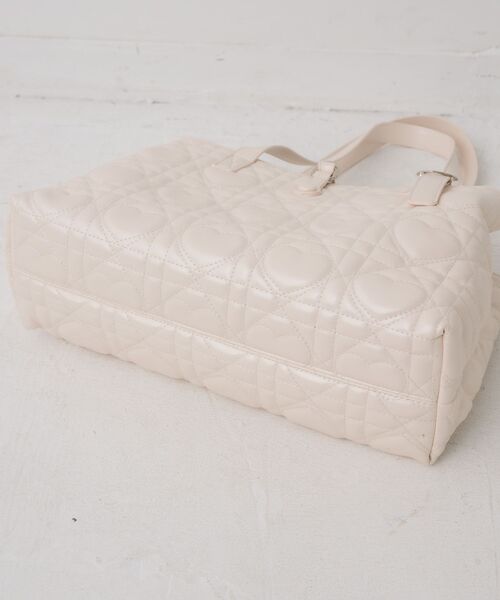 RETRO GIRL（レトロガール）の「ハートキルトキャリーオンバッグ（トートバッグ・レディース・ピンク/オフホワイト/ブラック・ONE SIZE）」の15枚目の写真