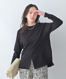 Liyoca | 【Liyoca】ベーシック天竺スリットプルオーバー(Tシャツ/カットソー)